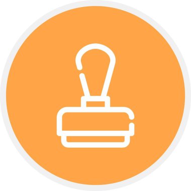 Damga, Basit Vektör Simgesi İllüstrasyonu