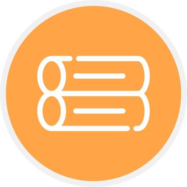 Günlük Kaydı, Basit Vektör Simgesi İllüstrasyonu