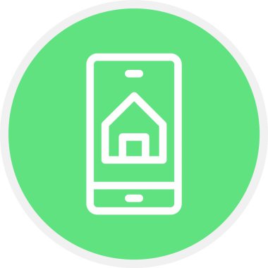 Mobil Uygulama, Basit Vektör Simgesi İllüstrasyonu