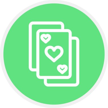 Kart Oynama, Basit Vektör Simgesi ResmiComment