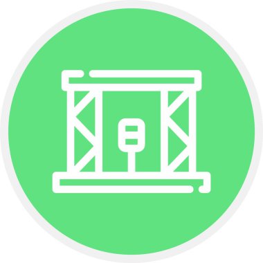 Sahne, Basit Vektör Simgesi İllüstrasyonu