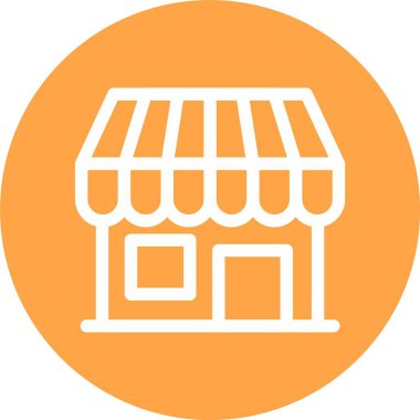 Eczane, Basit Vektör Simgesi İllüstrasyonu