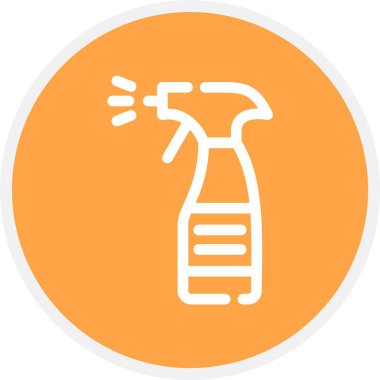 Sprey Şişe, Basit Vektör Simgesi İllüstrasyonu