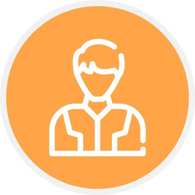 Hipster, Basit Vektör Simgesi İllüstrasyonu