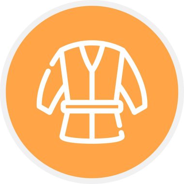 Kimono, Basit Vektör Simgesi İllüstrasyonu