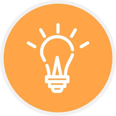 Fikir, Basit Vektör Simgesi İllüstrasyonu