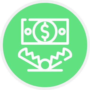 Tuzak, Basit Vektör Simgesi İllüstrasyonu