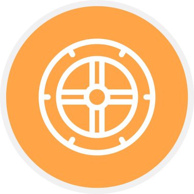 Tekerlek, Basit Vektör Simgesi ResmiComment