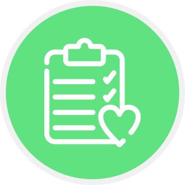 Check-up, Basit Vektör Simgesi İllüstrasyonu