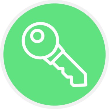 Anahtarlar, Basit Vektör Simgesi İllüstrasyonu