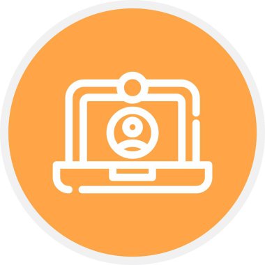 Canlı Sohbet, Basit Vektör Simgesi İllüstrasyonu