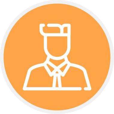 Avukat, Basit Vektör Simgesi İllüstrasyonu