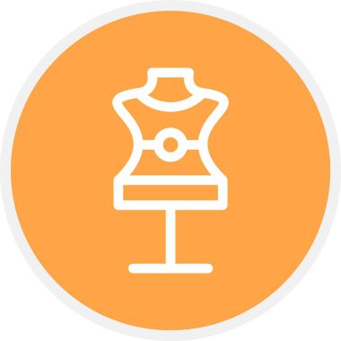 Manken, Basit Vektör Simgesi İllüstrasyonu