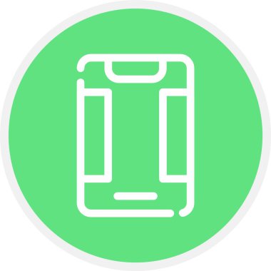 Telefon Davası, Basit Vektör Simgesi İllüstrasyonu