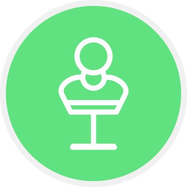 Heykel, Basit Vektör Simgesi İllüstrasyonu