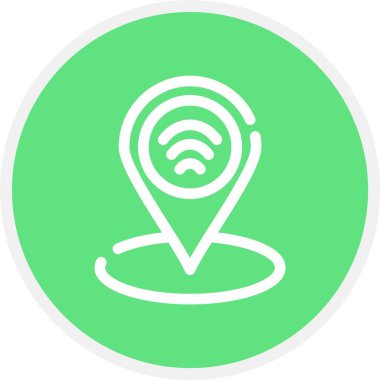 Sinyal, Basit Vektör Simgesi İllüstrasyonu