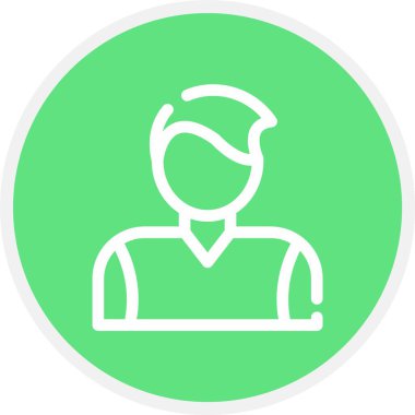 Çocuk, Basit Vektör Simgesi İllüstrasyonu