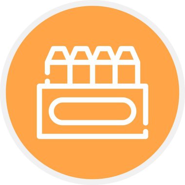 Boya kalemleri, Basit Vektör Simgesi İllüstrasyonu