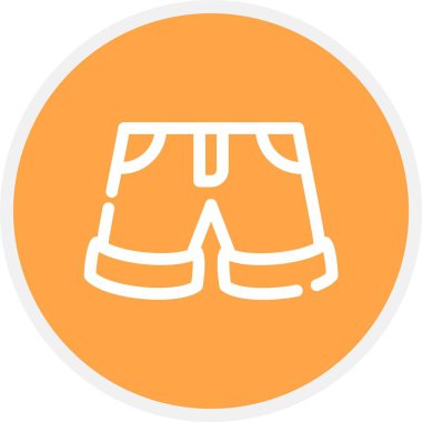 Shorts, Basit Vektör Simgesi İllüstrasyonu
