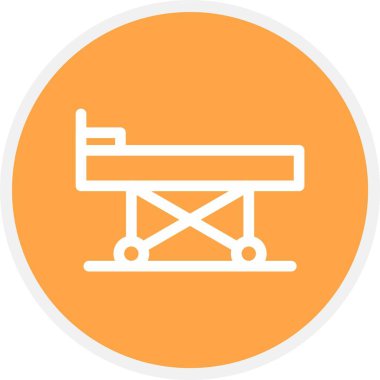 Sedye, Basit Vektör Simgesi İllüstrasyonu