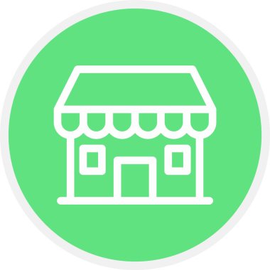 Cafe, Basit Vektör Simgesi İllüstrasyonu