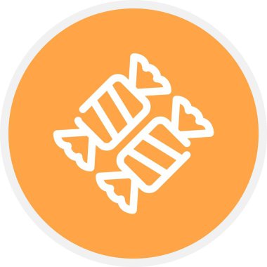 Candy, Basit Vektör Simgesi İllüstrasyonu