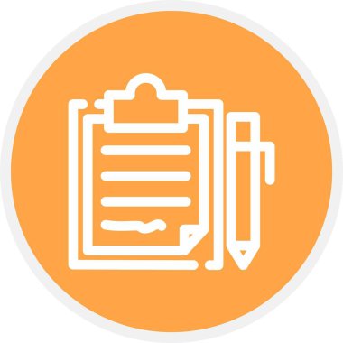 Sözleşme, Basit Vektör Simgesi İllüstrasyonu