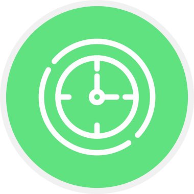 Zaman, Basit Vektör Simgesi İllüstrasyonu