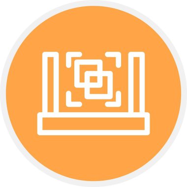 ♪ Tarayıcı, Basit Vektör Simgesi İllüstrasyonu