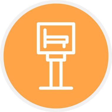 Otel İmza Kurulu, Basit Vektör Simgesi İllüstrasyonu