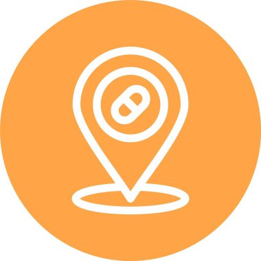 Yer Tutma, Basit Vektör Simgesi İllüstrasyonu