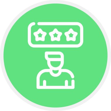 Gözden Geçir, Basit Vektör Simgesi İllüstrasyonu