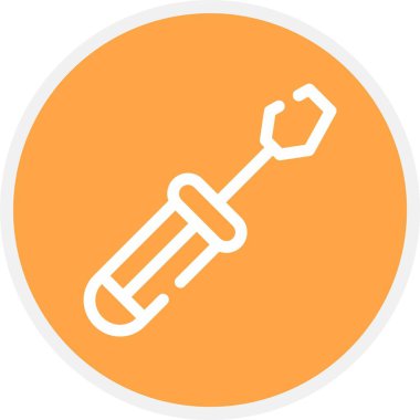 Tornavida, Basit Vektör Simgesi İllüstrasyonu