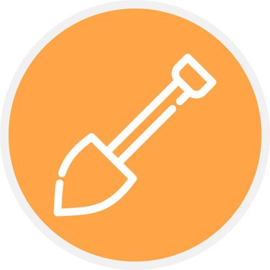 Kürek, Basit Vektör Simgesi İllüstrasyonu