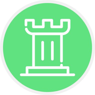 Satranç, Basit Vektör Simgesi İllüstrasyonu