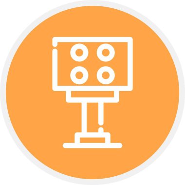 Stadyum Işığı, Basit Vektör Simgesi İllüstrasyonu