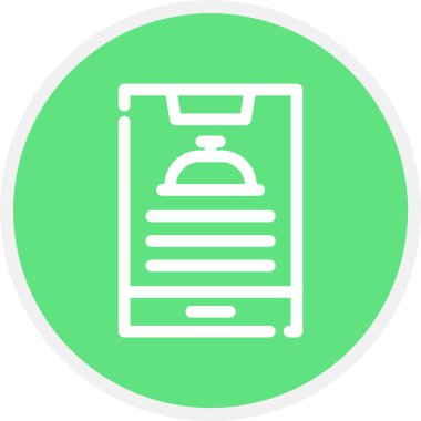 Gıda Düzeni, Basit Vektör Simgesi İllüstrasyonu