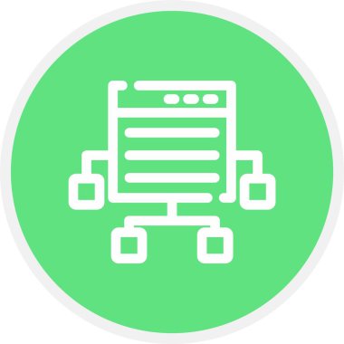 Durum Haritası, Basit Vektör Simgesi İllüstrasyonu