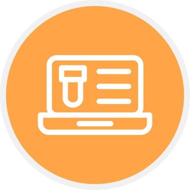 Test, Basit Vektör Simgesi İllüstrasyonu