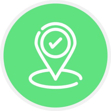 Doğru, Basit Vektör Simgesi İllüstrasyonu