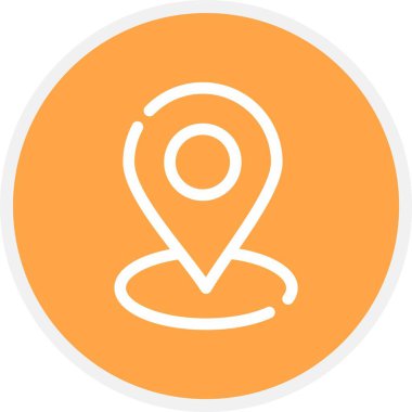 Konum, Basit Vektör Simgesi İllüstrasyonu