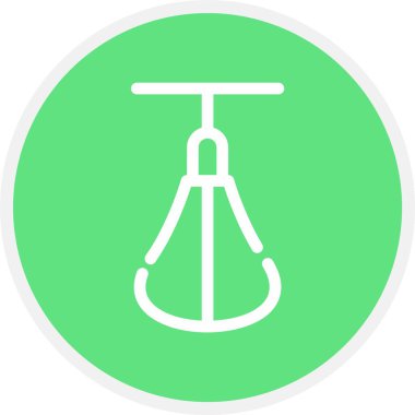 Punching Ball, Basit Vektör Simgesi İllüstrasyonu