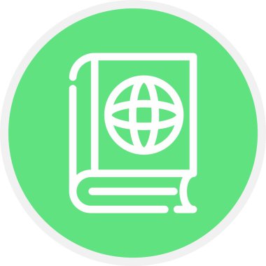 Kitap, Basit Vektör Simgesi İllüstrasyonu