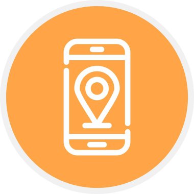 Konum, Basit Vektör Simgesi İllüstrasyonu