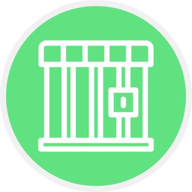 Cage, Basit Vektör Simgesi İllüstrasyonu