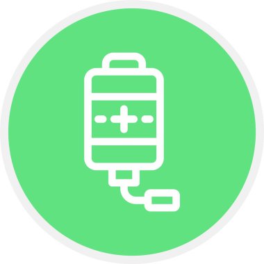 Kemoterapi, Basit Vektör Simgesi İllüstrasyonu