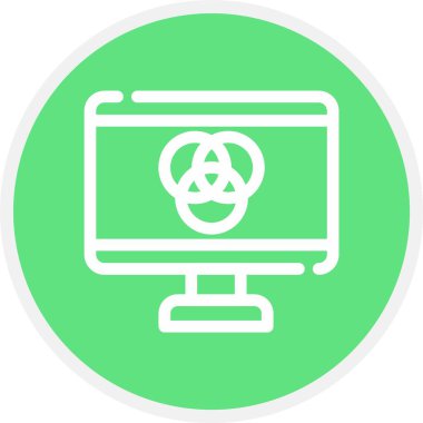 Renk, Basit Vektör Simgesi İllüstrasyonu