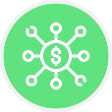 Bağlantı, Basit Vektör Simgesi İllüstrasyonu