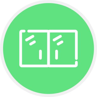 Dolap, Basit Vektör Simgesi İllüstrasyonu