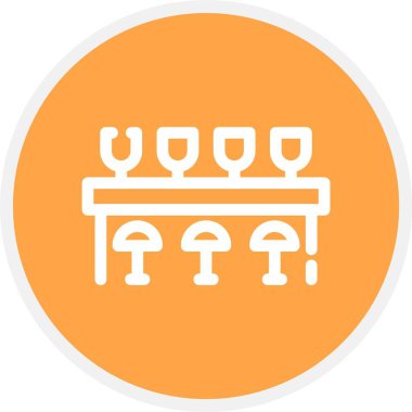 Çubuk Sayacı, Basit Vektör Simgesi İllüstrasyonu